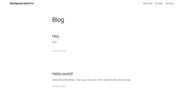 link to the page of my wordpress exercise